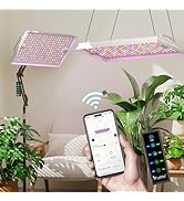 LETPOT 100 Watt (Max 120W Output) Grow Lights for Indoor Plants Full Spectrum, Smart APP, 8-Level...