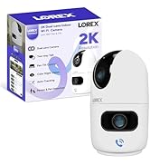 Lorex Connect 2K Indoor Dual Lens Wi-Fi 6 Camera | New Connect App | 360° Pan-Tilt | Person &amp; Pet...