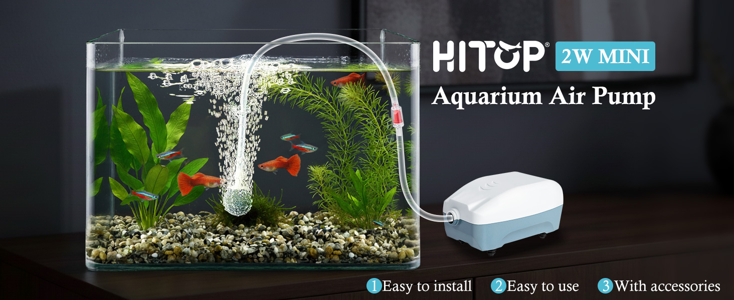 HITOP 2W Single outlet aquarium air pump