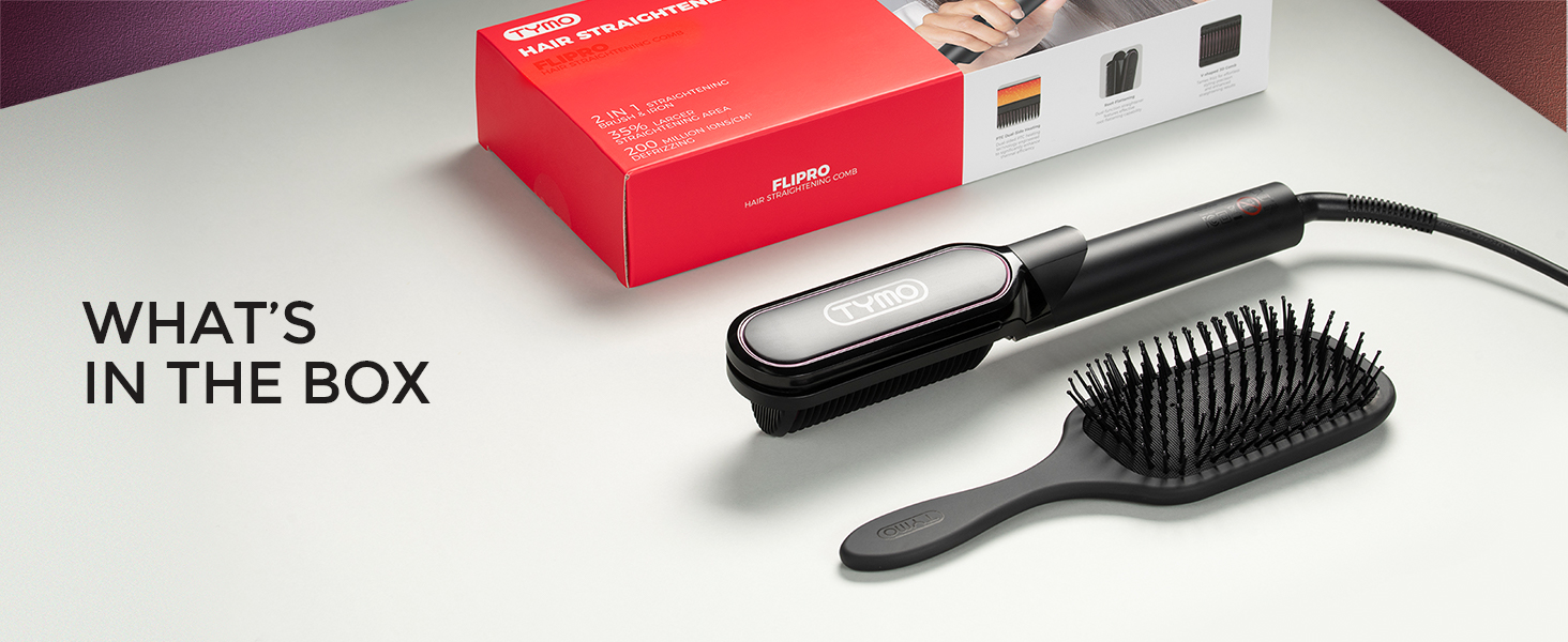 TYMO Flat Iron Hair Straightener Brush