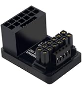 WLGQ PCIe 5.0 Power Supply Adapter, 600W 12VHPWR ATX 3.0, 16-Pin (12+4) Connector (B Type)