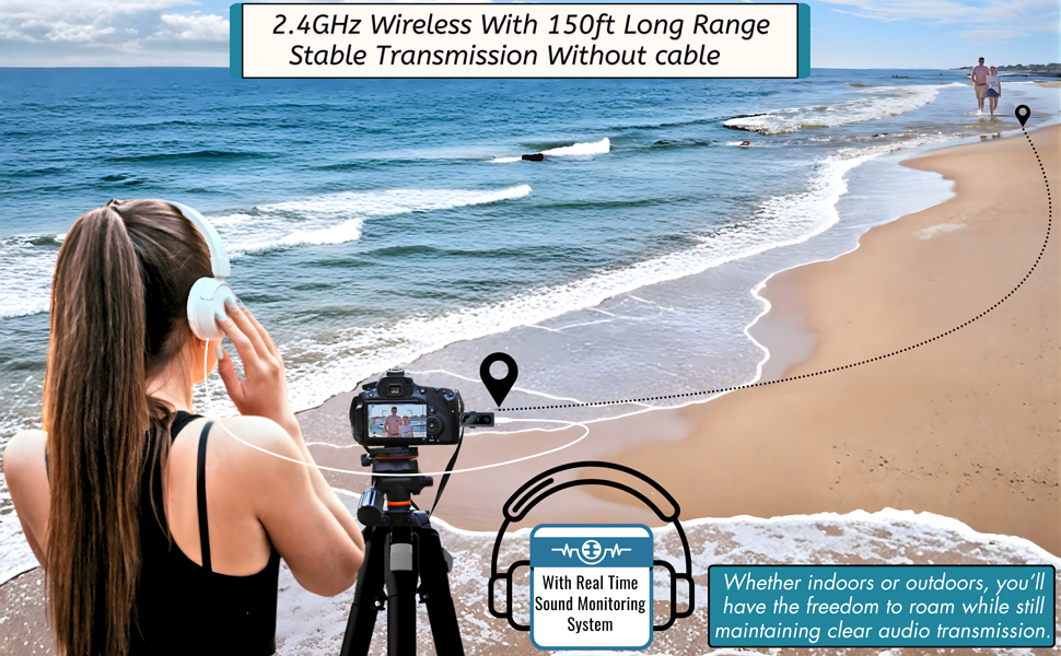 Upgraded Mini 3 in 1 Noise-Cancelling Wireless Lavalier