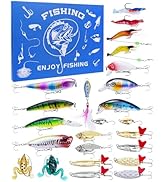 UCEC Advent Calendar 2025 Fishing Advent Calendar Fishing Gifts For Men Teens Boys 24 Days Christ...