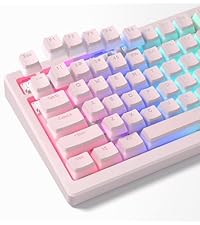 Womier Low Profile Keycaps - Shine Through Keycaps 60 65 75 100 Percent, Keyboard Key caps PBT Full ...