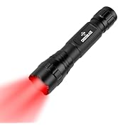CROSSBLAZE Red Light Flashlight, Long-Lasting Power Zoomable Focus for Hunting, High-Intensity Be...