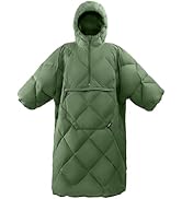 ATEPA Wearable Sleeping Bag, Recycled Warm Camping Wearable Blanket Poncho for Outdoor Sports, Ca...