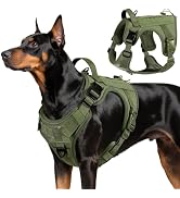 VavoPaw Heavy Duty Tactical Dog Harness for Large Dogs, No Pull Adjustable Pet Harness Reflective...