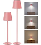 JACKYLED Cordless Table Lamps Rechargeable, 3 Adjustable Height, 5000mAh Battery Operated, 3 Colo...