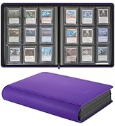Migitec 9-Pocket Toploader Binder, Holds 360 3" x 4" Rigid Card Holders, Top Loader Collection Di...