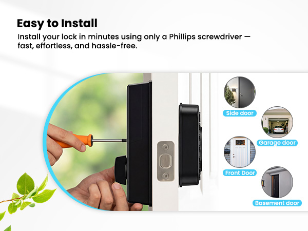 Keyless entry door lock