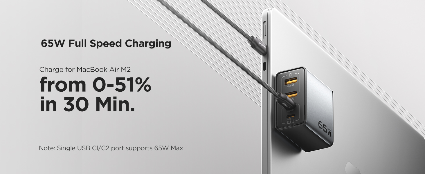 65W Full Speed Charging