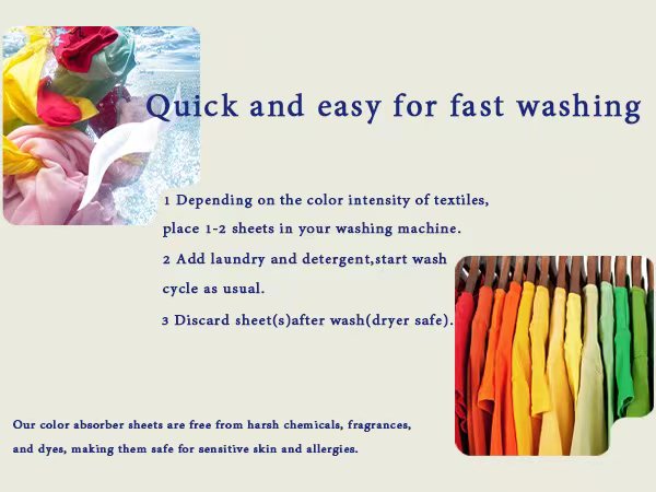 Color Absorber Laundry Sheets6.