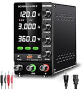 NICE-POWER DC Power Supply Variable 120V 3A, Adjustable Bench Power Supply with OCP/OVP/Output/En...