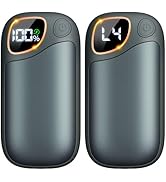Hand Warmers Rechargeable - 2 Pack Magnetic Electric Hand Warmer 7000mAh, 20Hrs Warmth 4 Levels H...