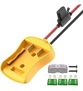RVBOATPAT Battery Adapter for 20V Power Wheel Battery Adapter 12 AWG Wire Battery Converters with...