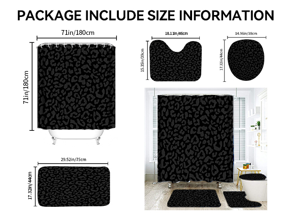 bathroom rug and shower curtain sets