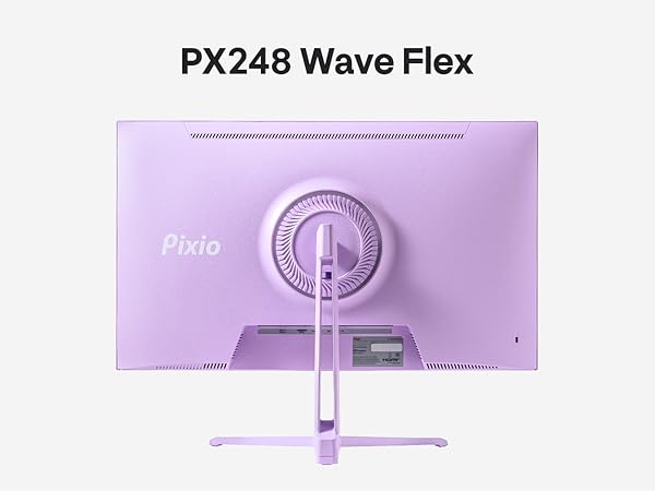 Pixio PX248 Wave Purple 24 inch 200Hz Refresh Rate FHD 1080p Resolution Fast IPS Panel 1ms GTG Respo...