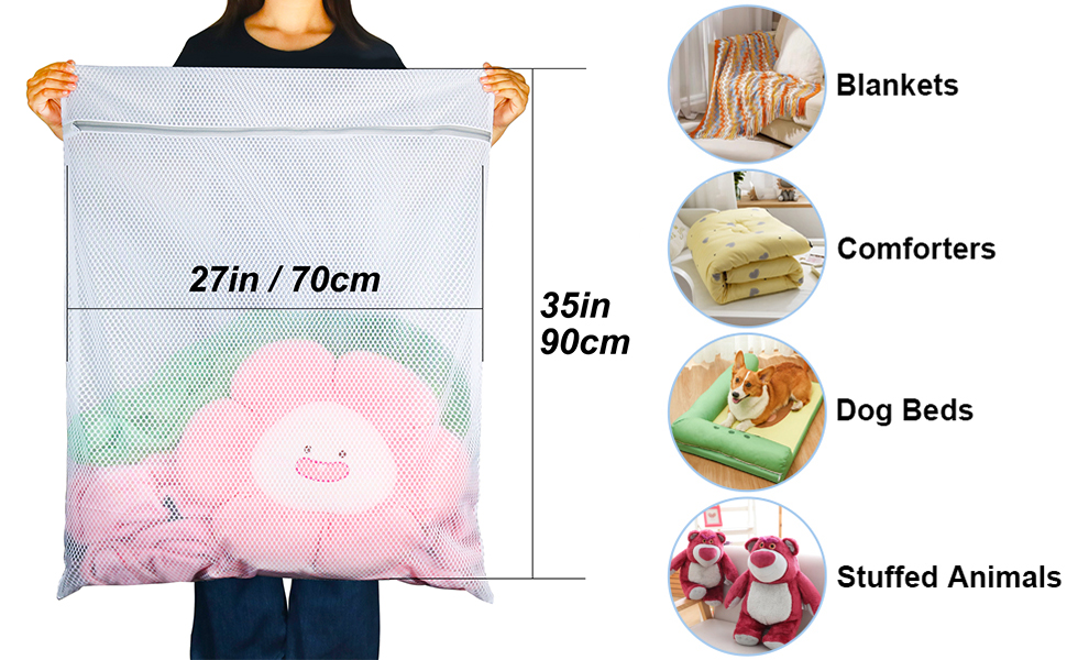 large mesh washing bags
