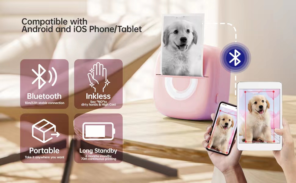 Mini sticker printer