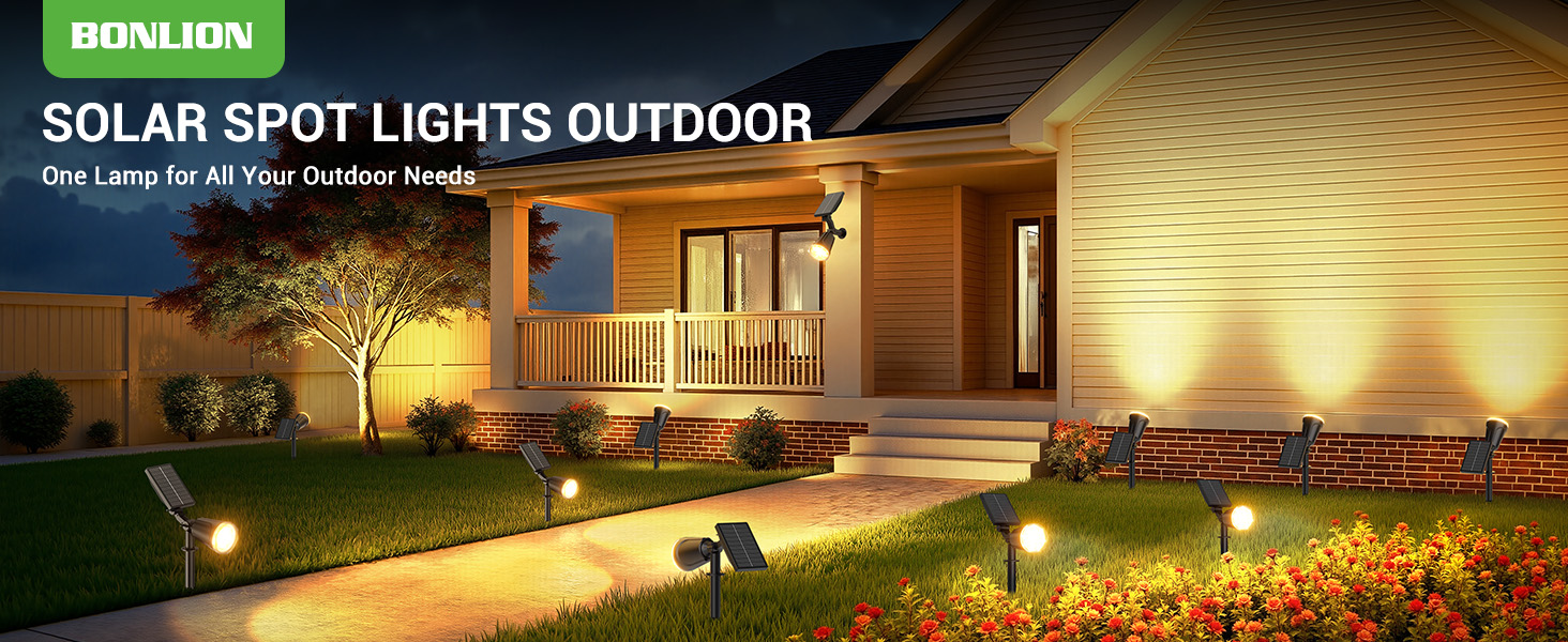 solar lights outdoor waterproof large spot lights