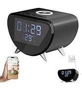 InCliick 4K Camera Clock Time &amp; Temperature Desktop Clock WiFi Connection Cam Support Wireless Ch...