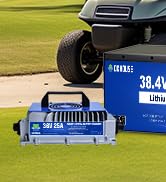 DC HOUSE 36V 100Ah Pro Metal Case Lithium Golf Cart Battery, LiFePO4 Battery with 36V 25A Charger...