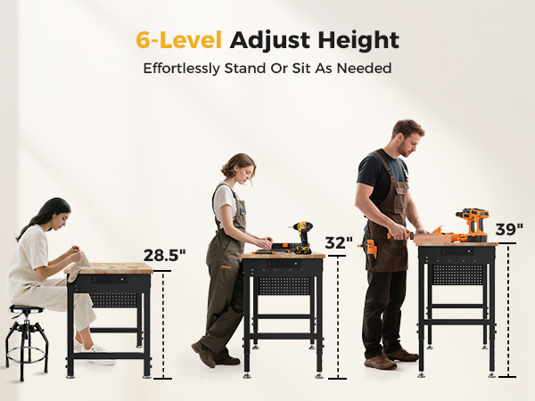 adjustable workbench