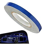 YAWUROU Car Reflective Strip Sticker, 0.39" x 16.4ft Cuttable Reflective Warning Body Tape, Self-...