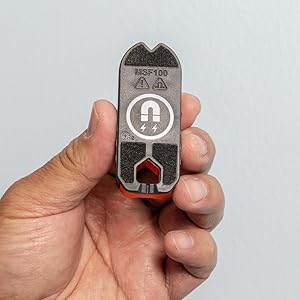 Felt pad backing protects drywall and plaster surfaces during use