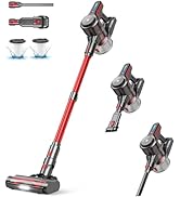 CHEBIO Cordless Vacuum Cleaner, Stick Vacuum with Powerful Suction, 45Mins Runtime Vacuum Cleaner...