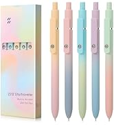 FIOVER 5pcs Pens Black Ink Gel Pens Medium Point 0.7mm Pen Smooth Writing High-End Series Cute Pe...