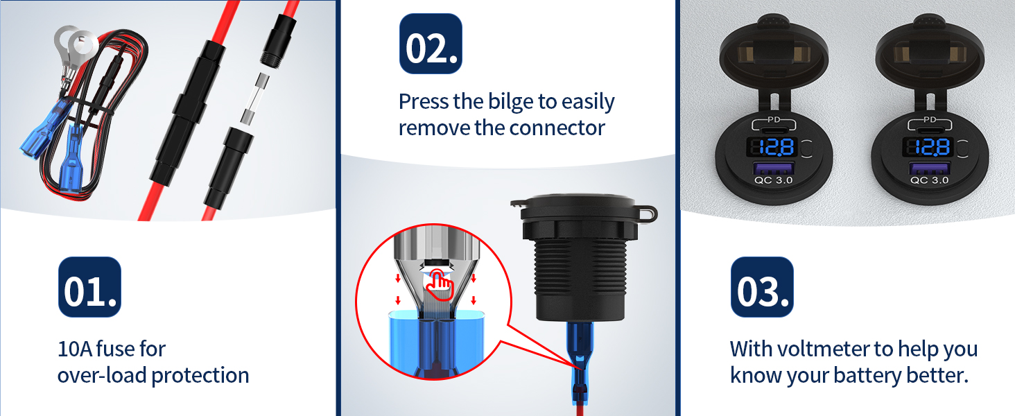 usb 12v outlet usb socket for car 12v usb c 12v usb socket usb charger socket waterproof usb outlet