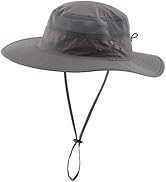 Connectyle Outdoor Mesh Sun Hat Wide Brim UV Sun Protection Hat Fishing Hiking Hat