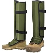YCConcept Snake Gaiters for Men Hiking Boots Adjustable Anti-Snake Leg Guards Waterproof Trail Ga...