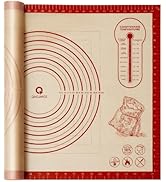 Silicone Baking Pastry Dough Mat - 28x20Inch Extra Large Cookie Bread Rolling Mats Sheet, Nonstic...