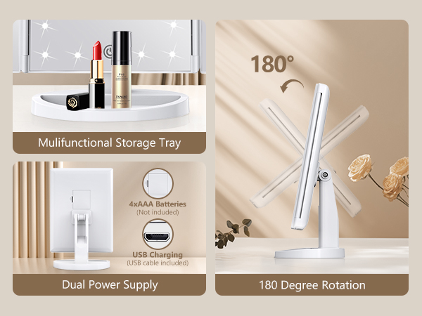 Makeup Mirror Vanity with Lights