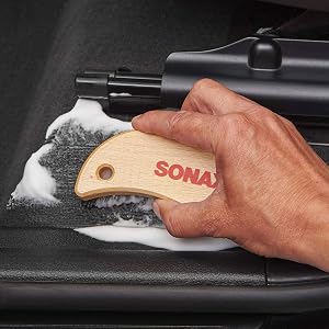 sonax textile brush cleaning car detailing
