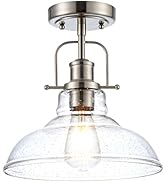 Zlepmlla Modern Flush Mount Ceiling Light Fixture, < Bulb NOT Included> Brushed Nickel Finished w...