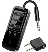 YOCOWOCO Airplane Bluetooth 5.2 Transmitter Receiver for 2 AirPods or Headphones, Wireless Audio ...