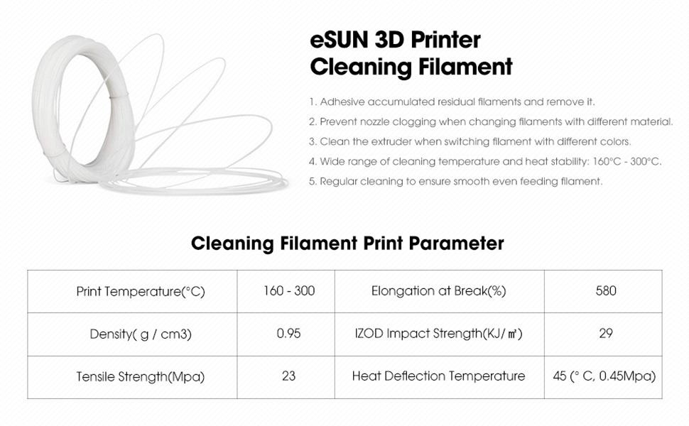 eSUN cleaning filament