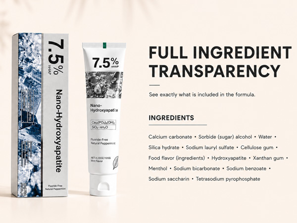 7.5% Hydroxyapatite Toothpaste