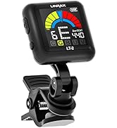 Linrax LT-2 Guitar Tuner Rechargeable Clip On Tuner for Guitar, Bass, Ukulele, Violin, Banjo, Chr...