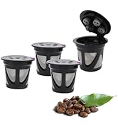SHANGSKY Reusable Coffee Pods for Keurig, Leakproof K Cup Pod with Stainless Micro Mesh Filter fo...