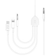 3in1 Car AUX Cable, 3.5mm HiFi Headset Audio Cord Car Stereo Aux Cable Compatible with All Kinds ...