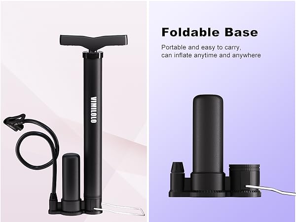 Bike Pump Air Bicycle Pump Inflator for Presta and Schrader Valve Tire Pump