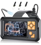 32.8FT Endoscope Camera with Light, 1080P HD Borescope Inspection Camera with 8 LED Lights, IP67 ...