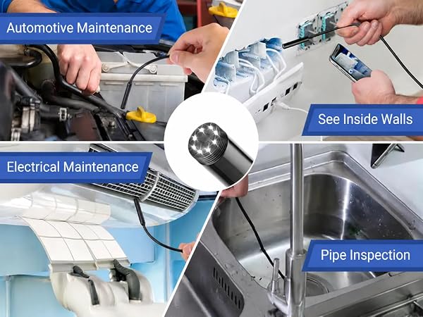 Examples of application scenarios for Endoscope Camera with Light