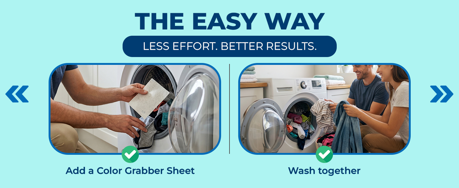 Carbona Color Grabber sheets help wash mixed-color laundry together in a single load