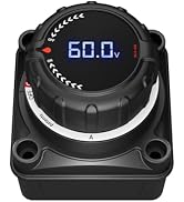 VSTM Upgrade Battery Disconnect Switch with Digital Voltage Display, DC 5-60V, Power Master Isola...