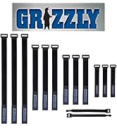 Officewerks Reusable Fastening Cable Straps and Ties, Variety Sizes (8"-12"-15"-20") Assorted 12 ...